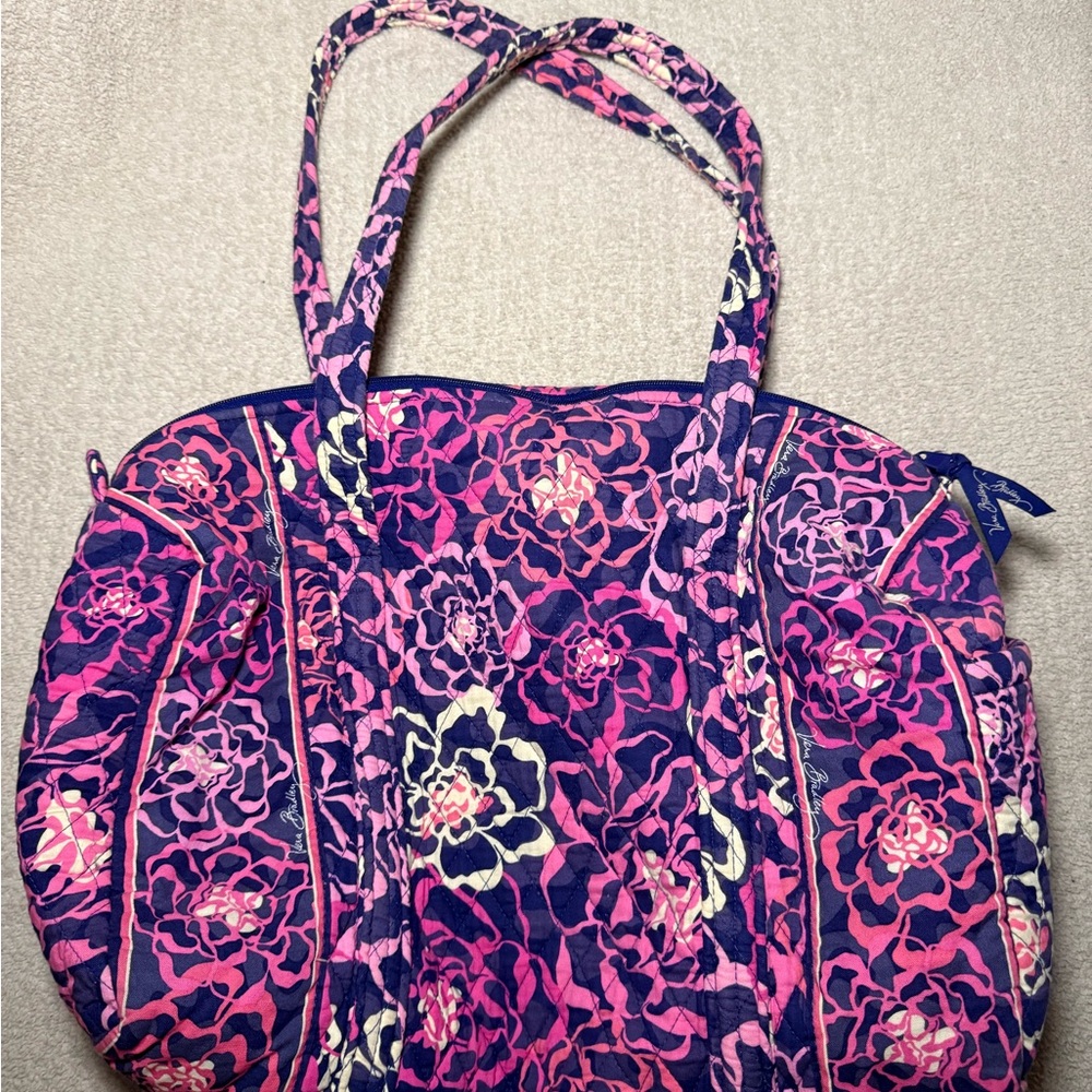 Vera Bradley Pink and Purple Floral Travel Bag